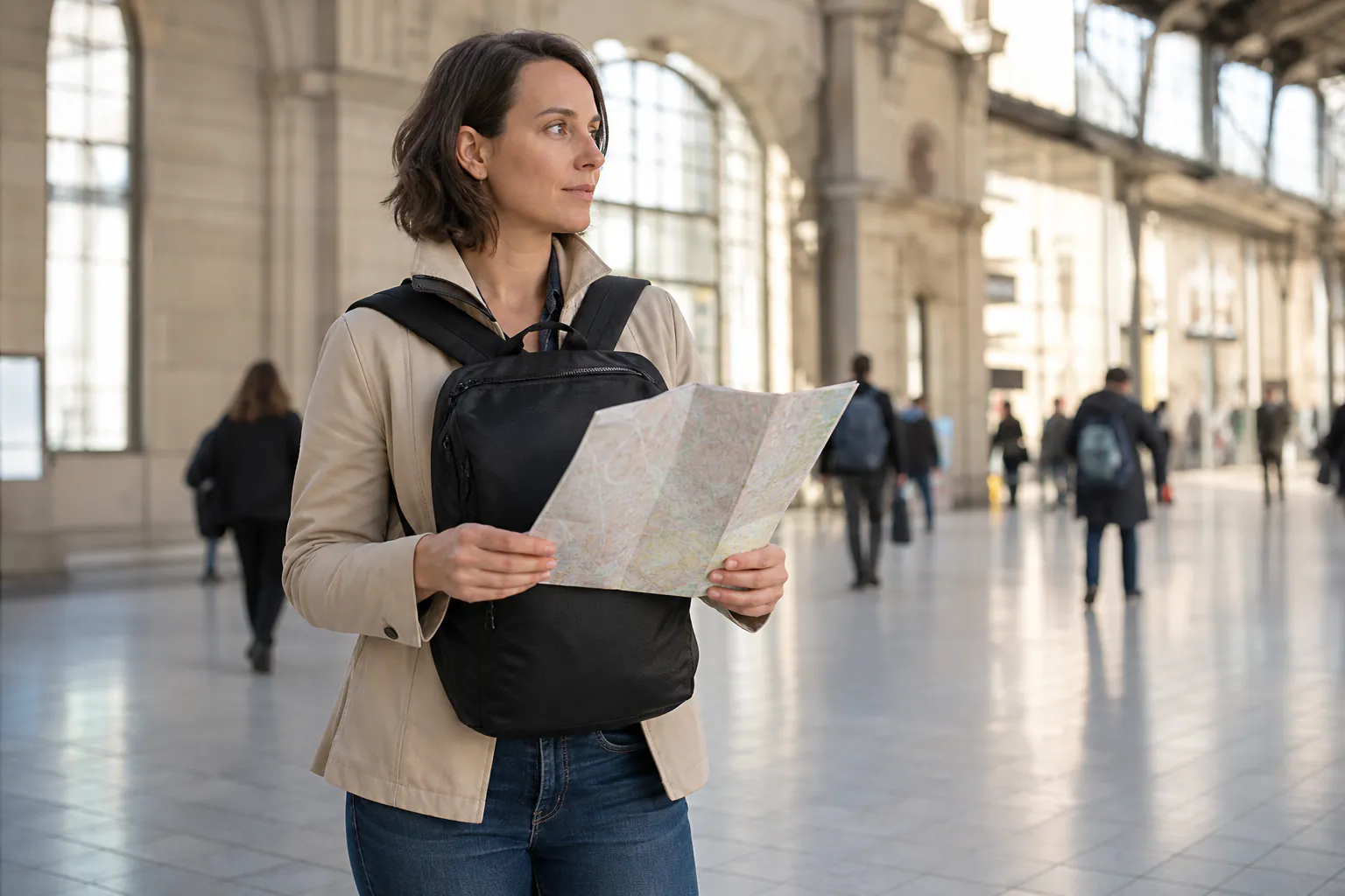 Pochette de voyage avec documents et trousse de premiers soins